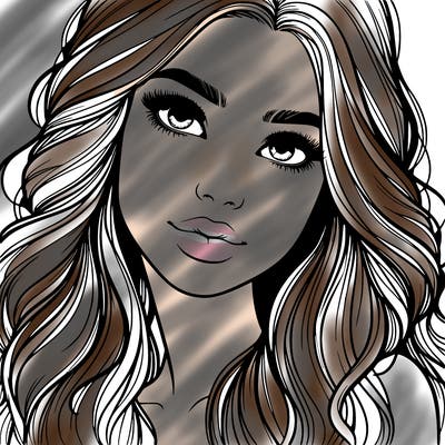 beautiful realistic girl