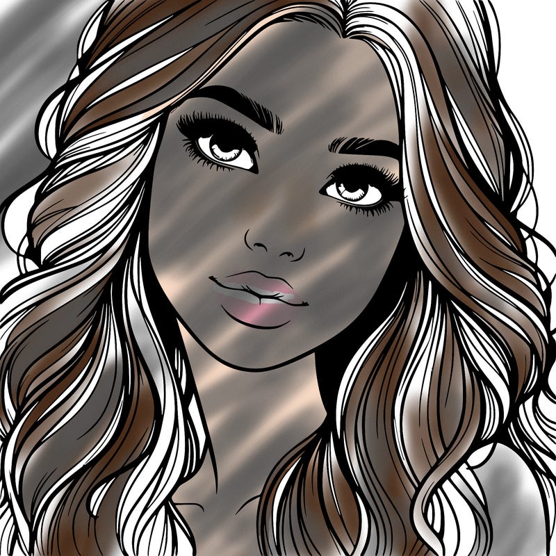 beautiful realistic girl