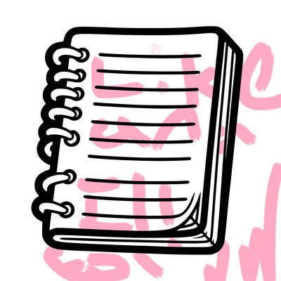 blank notebook lines