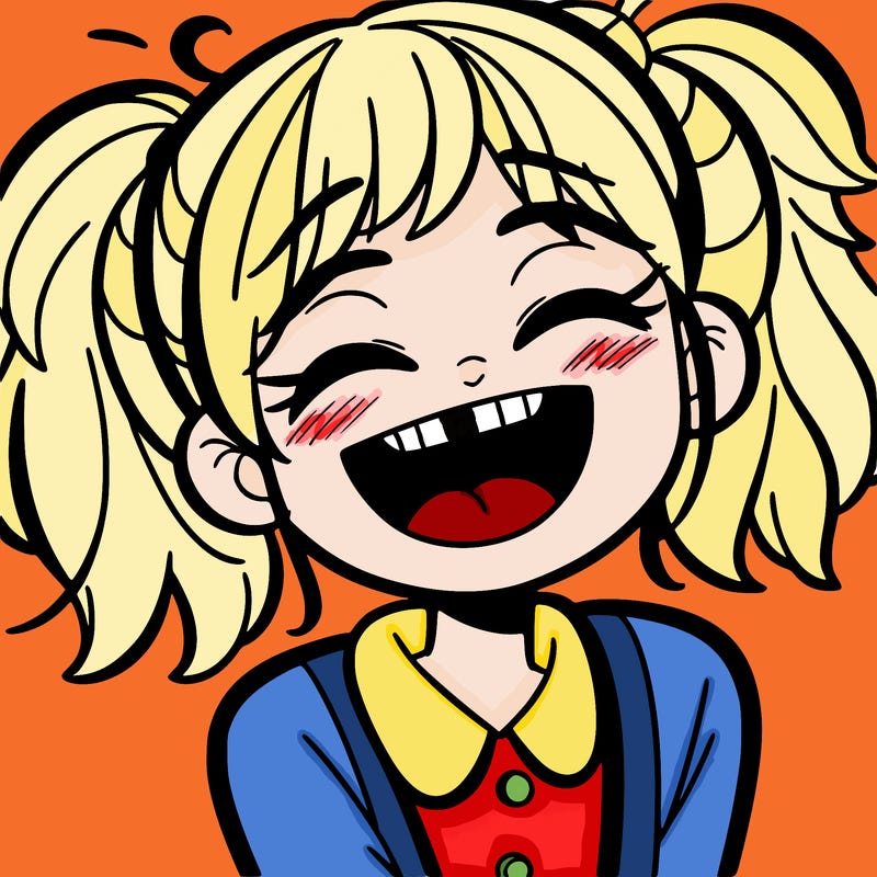 girl laughing