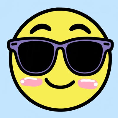 emoji with sunglasses