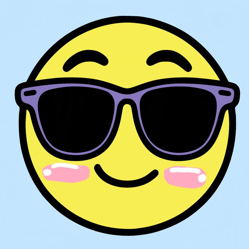 emoji with sunglasses
