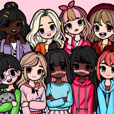 a bunch of girls