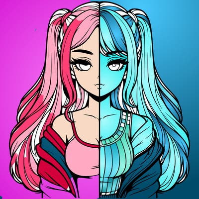 realistic girl split
