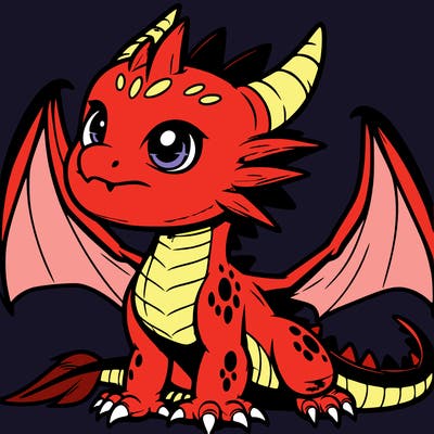 fierce baby night dragon