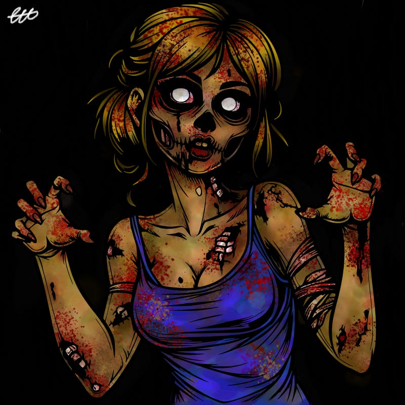 realistic zombie girl
