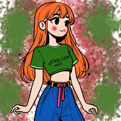 girl in a cute crop top