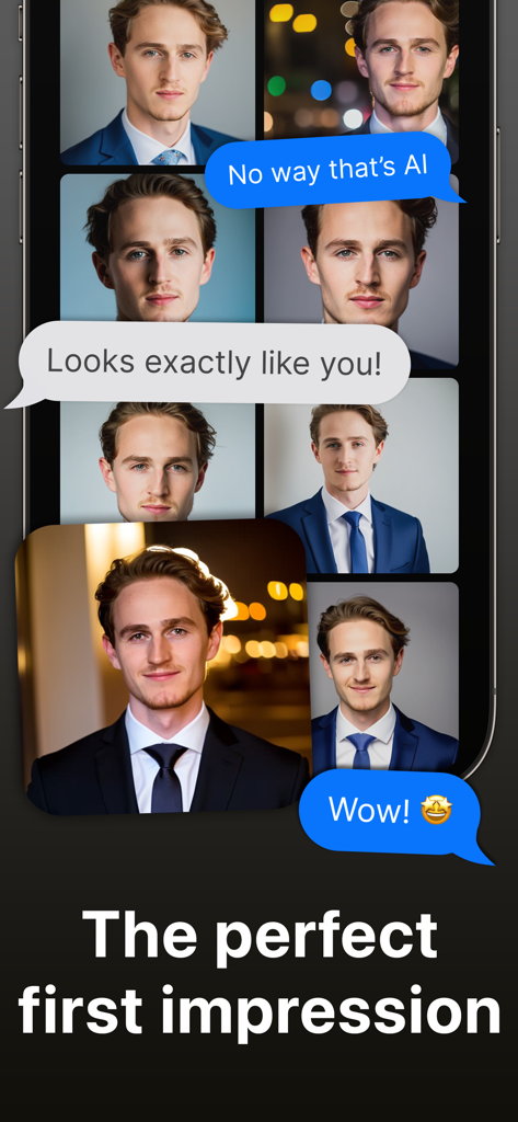 RealFake Photos - AI Headshots - A showcase of realistic AI generated professional headshots for a perfect first impression