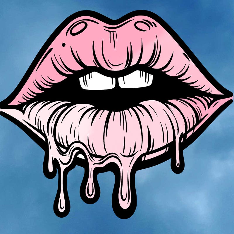 lips that look realistic and drip