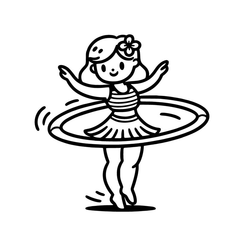 a hula hoop dancer
