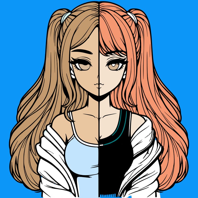 realistic girl split