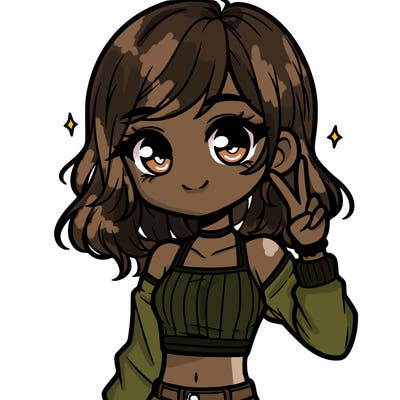 cute girl with crop top