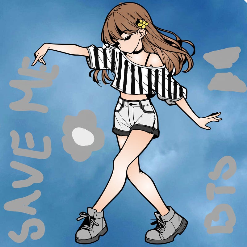 realistic girl danceing