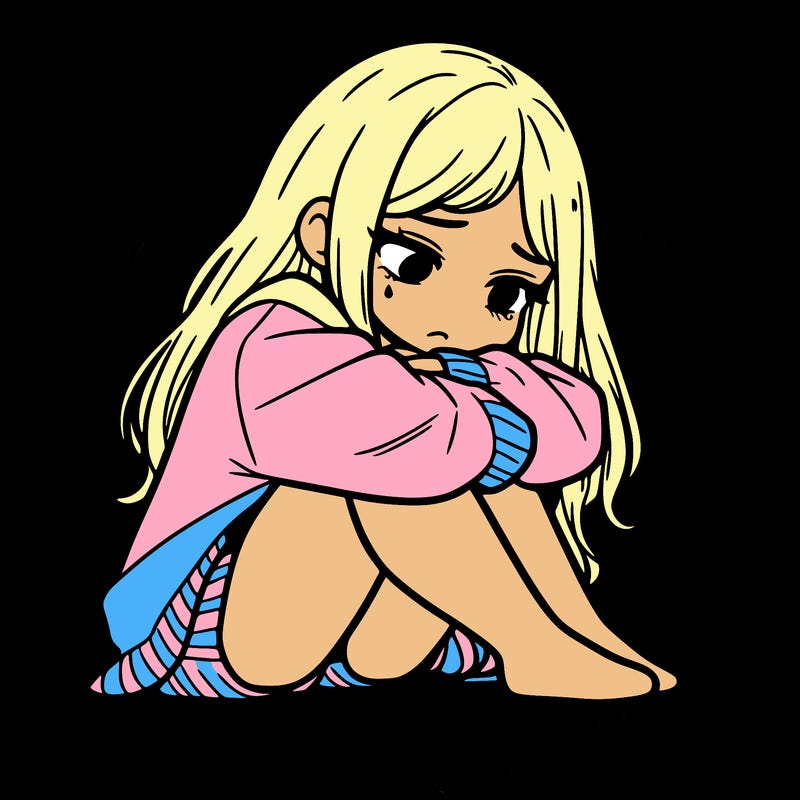 a girl after a breakup