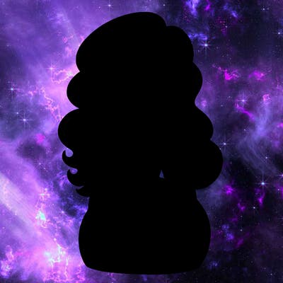 curvy woman with hair