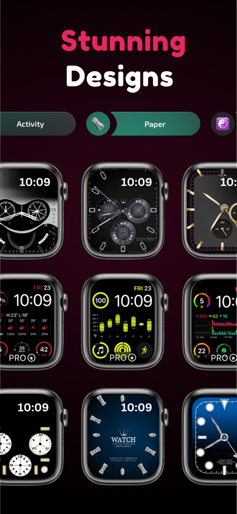 Watch Faces & Wallpapers - A collection of custom luxury and activity watch faces for Apple Watch