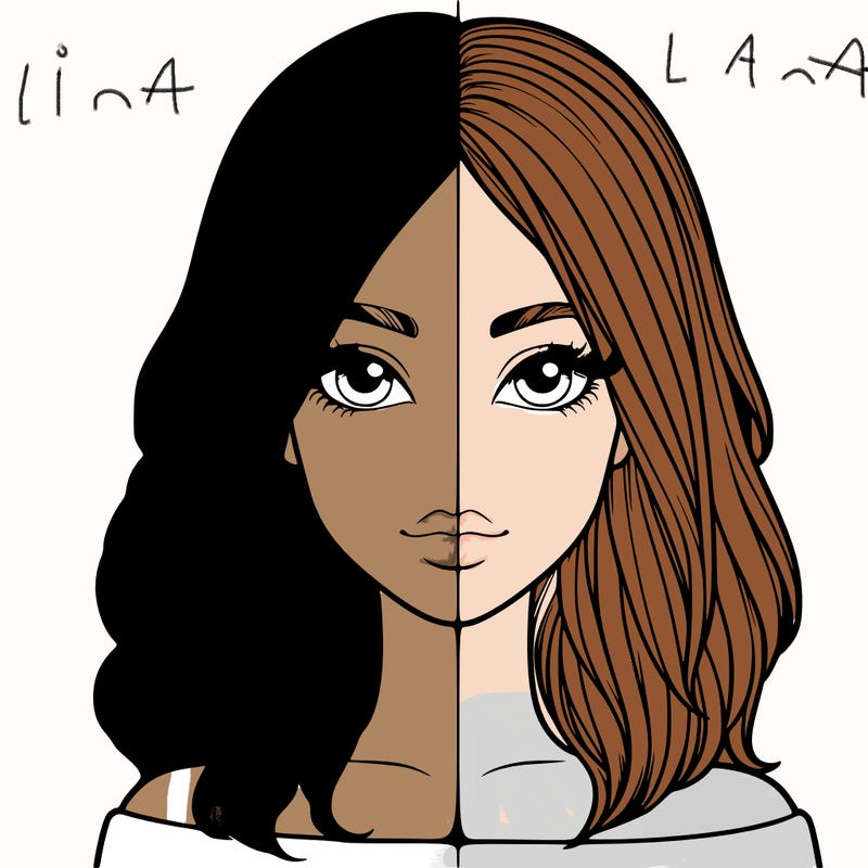 realistic girl in half