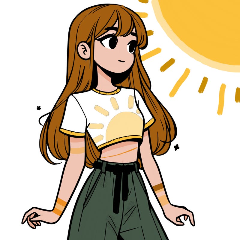 girl in a cute crop top