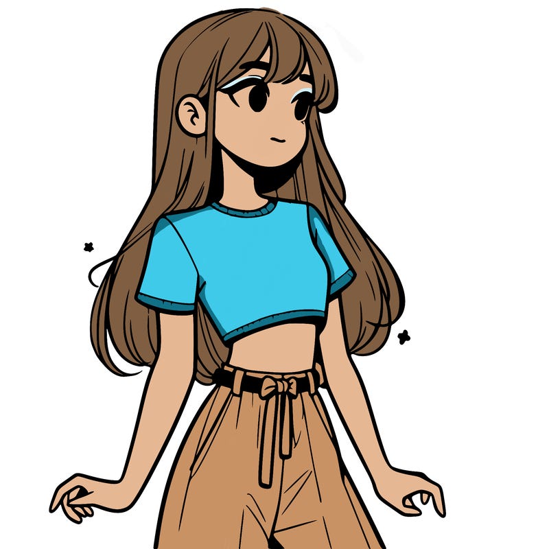 girl in a cute crop top