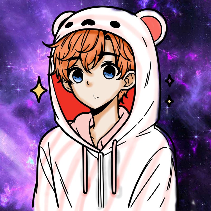 a 17 year old boy in a cute animal hoodie