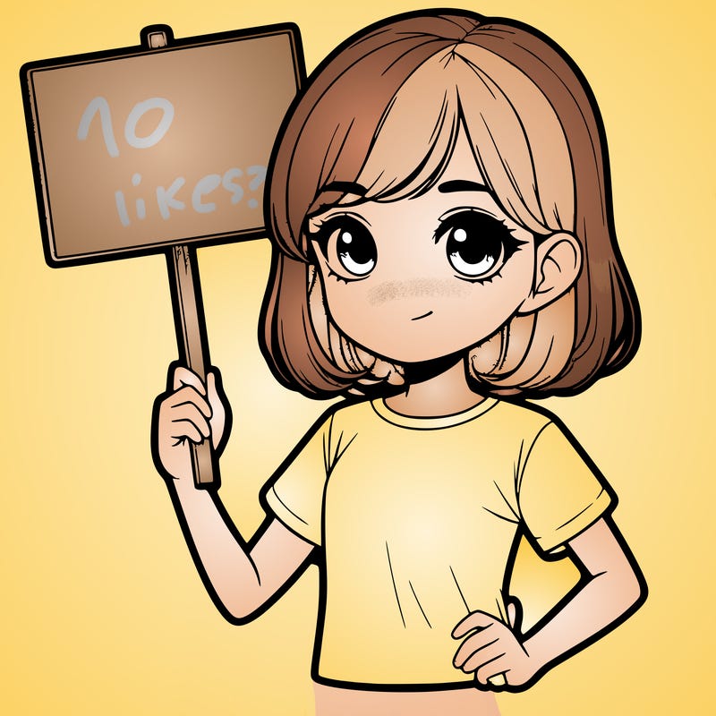 realistic girl holding up a sign