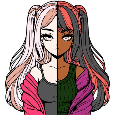 realistic girl split