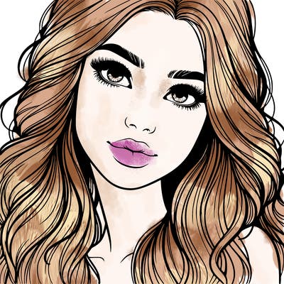 beautiful realistic girl