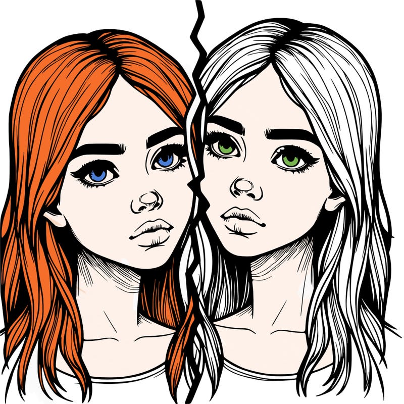 realistic girl split