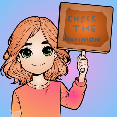 realistic girl holding up a sign