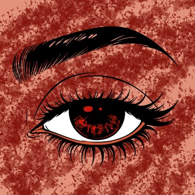 eye closed realistic