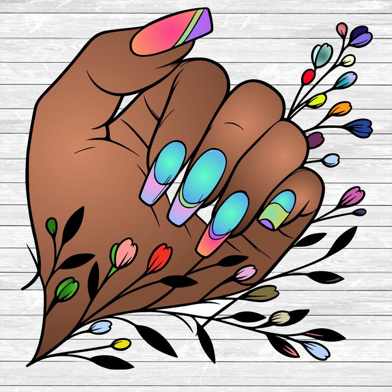 nails with french tip