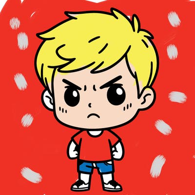 a short peron that is angry