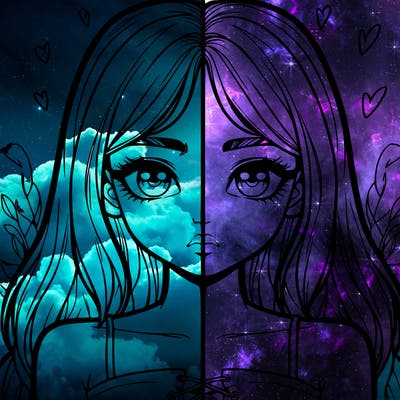 realistic girl split