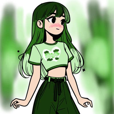 girl in a cute crop top