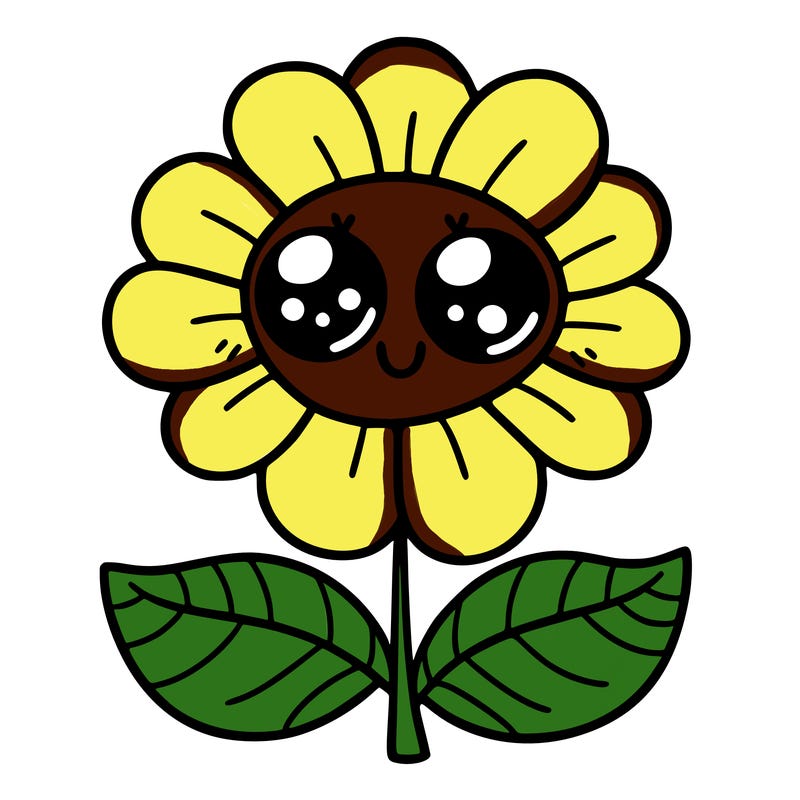 flower with eyes