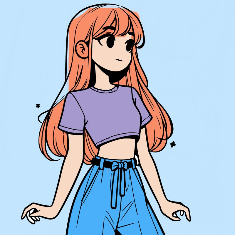 girl in a cute crop top