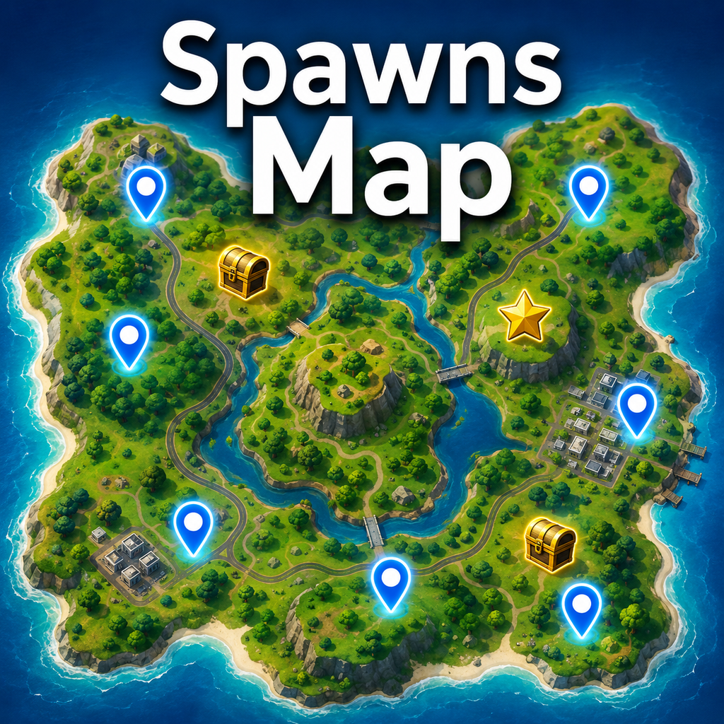 Spawns Map For Fortnite - Reference App | MWM
