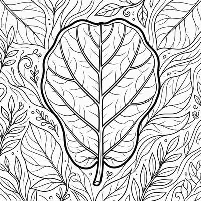 Unwind with this elegant fiddle leaf fig leaf coloring page, designed for botanical enthusiasts. Its intricate patterns offer a delightful and meditative coloring experience for all ages.