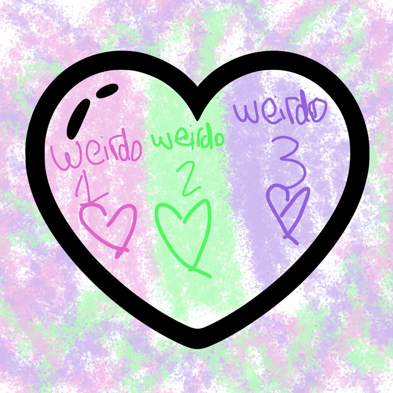 a blank heart