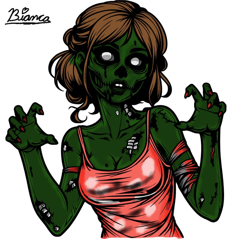 realistic zombie girl