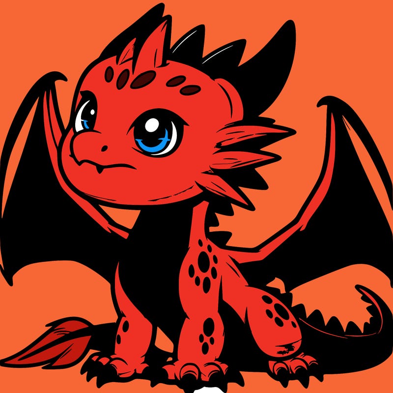 fierce baby night dragon