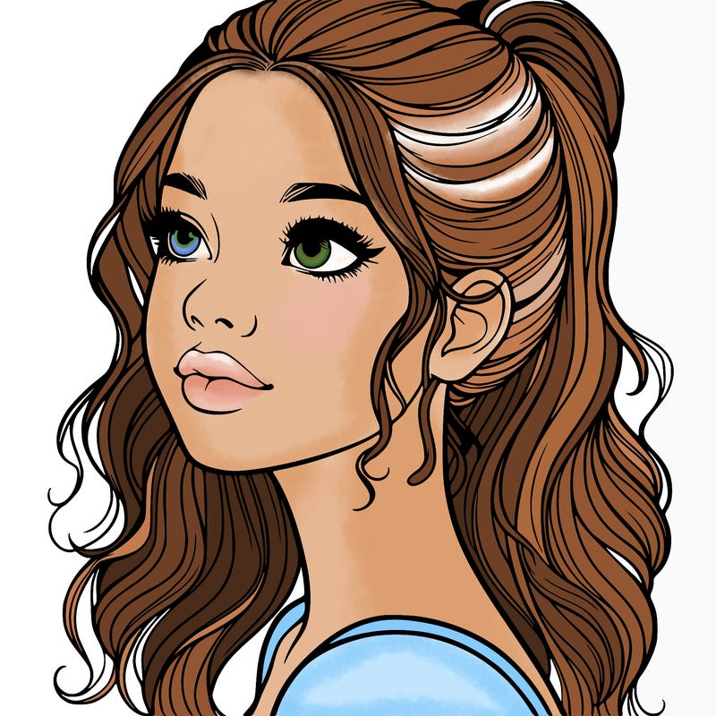 beautiful realistic girl