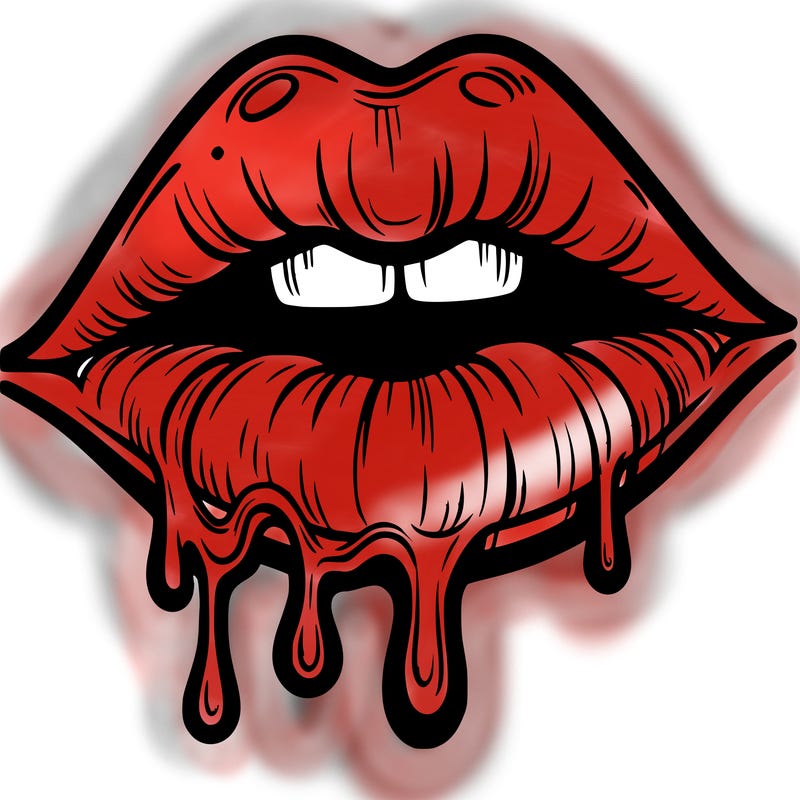 lips that look realistic and drip
