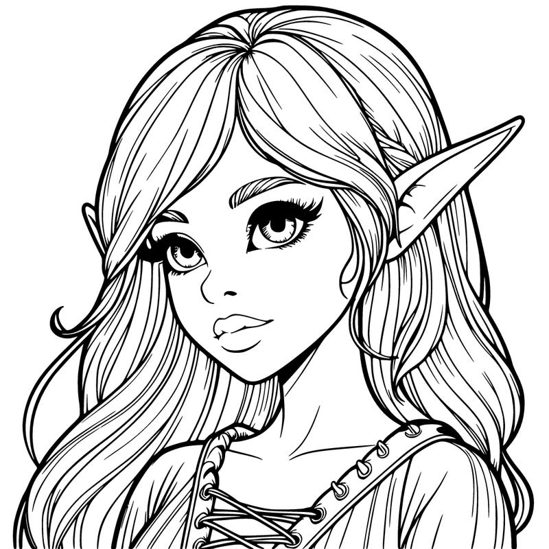 realistic elf girl