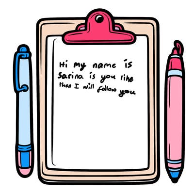 blank clip board with pen