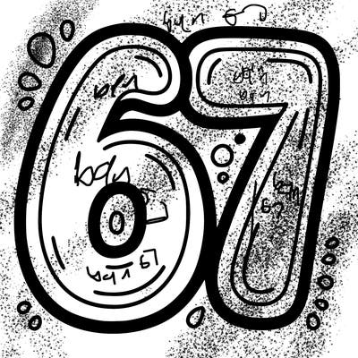 the number 67