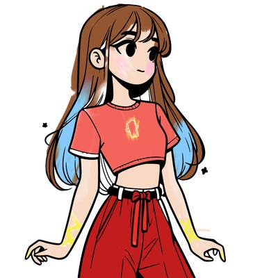 girl in a cute crop top