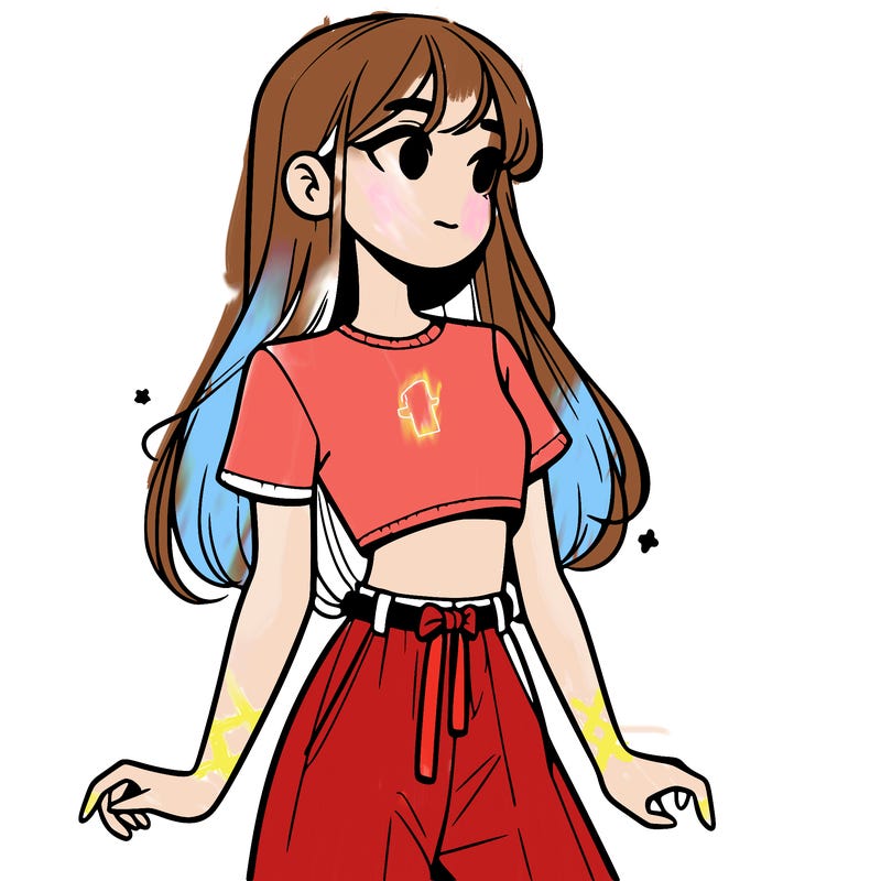 girl in a cute crop top