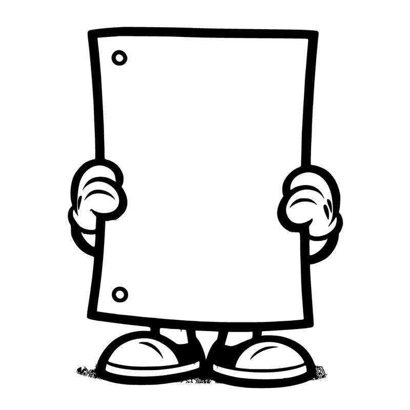 blank piece of paper