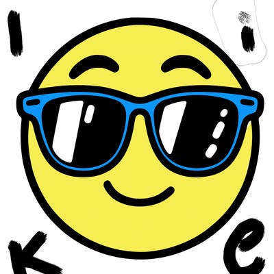 emoji with sunglasses